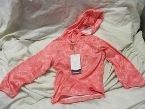 World Wide Sportsman Hooded Girls T-Shirt Coral Palm T Surfcast/CRLPM/2T - Picture 1 of 5