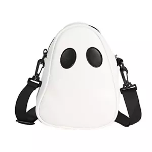 Halloween Pumpkin Cute Ghost Purse, Pu Leather Crossbody Bag Shoulder Bag For - Picture 1 of 8