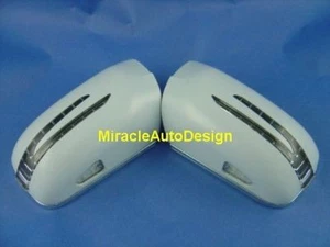 TWO ARROW LED WHITE #960 DOOR MIRROR COVERS 1995-2000 MERCEDES BENZ W202 C-CLASS - Picture 1 of 6