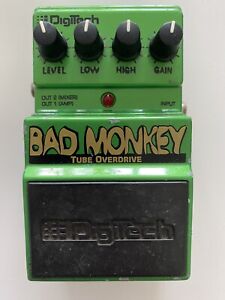 Digitech Bad Monkey Tube Overdrive Guitar Bass Pedal FX Rare & Discontinued