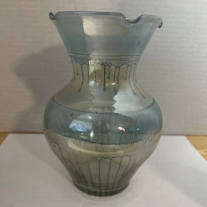 Blue Glass Vase - Picture 1 of 4