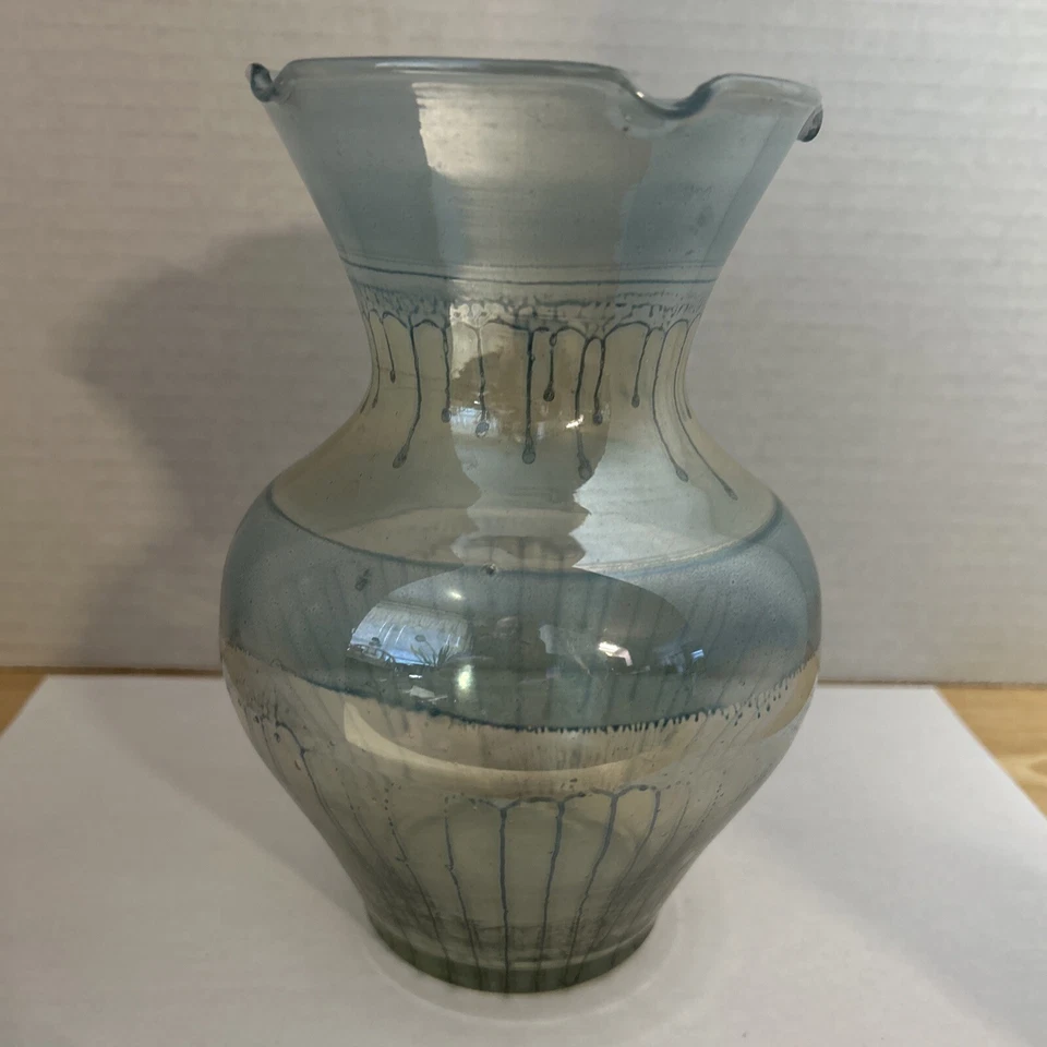 Blue Glass Vase - Image 1 of 4