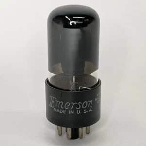 (1) Tested Emerson 6V6GT Tube Black Glass Emerson 6V6 GT Tube Power Vacuum Tube - Picture 1 of 4