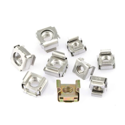 Käfigmuttern Stahl verzinkt Edelstahl für Rackschiene Käfigmutter M4M5M6M8M10M12 - Bild 1 von 4