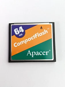 Vintage Apacer 64MB CompactFlash Card CF Card in Plastic Holder -Digital Camera - Picture 1 of 7