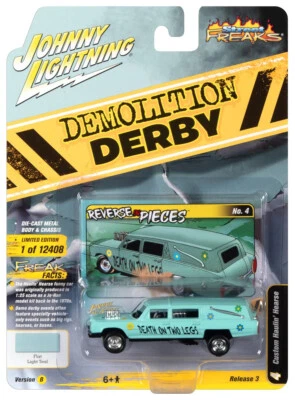 Coche fúnebre Johnny Lightning Street Freaks Demolition Derby Custom Haulin 1:64 Foto 1 de 3