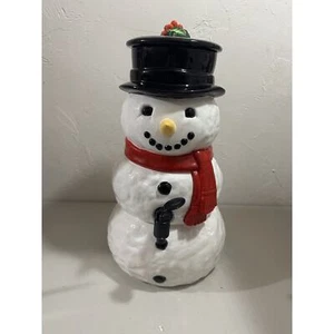 Department 56 Schneemann Apfelwein Getränkespender Servierer - Weihnachten Party Deko - Bild 1 von 16