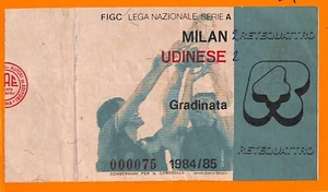 C0722 - Vecchio BIGLIETTO PARTITA CALCIO -  MILAN VS UDINESE - Picture 1 of 1