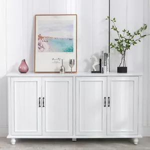 Buffet Sideboard Coffee Bar Cabinet Storage Cabinet Accent Server Table Kitchen - Picture 1 of 38