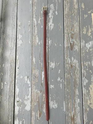 Cinturón Ralph Lauren Mujer Grande Cuero Marrón Lagarto Repujado Latón Hebilla Foto 1 de 4