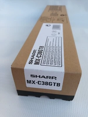 Original Toner SHARP mx-c38gtb mx-c310 mx-c380 mx-c400 NEUF MXC38GTB NOIR BLACK - Photo 1/4