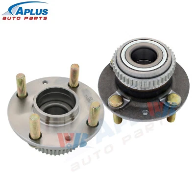 Par de conjuntos de cojinetes de cubo de rueda trasera para 97-01 Kia Sephia 1.6L 1.8L con disco trasero Foto 1 de 4