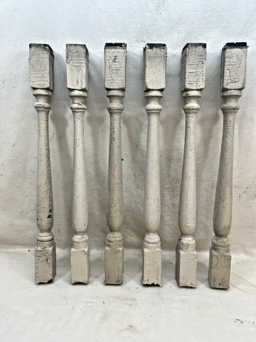 Antique 1800's BALUSTERS Porch Stair Railing VICTORIAN Style Spindles ORNATE Cover