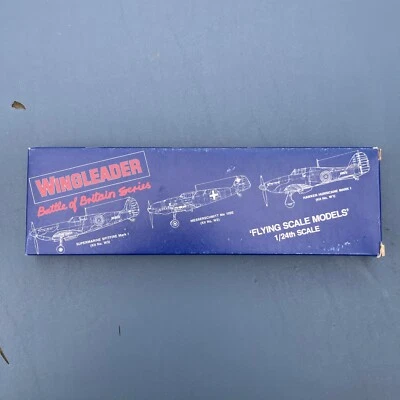 Wingleader SUPErMARINE Spitfire ￼M1 Rubber Powered Model Kit 1:24 Balsa Plane W2 - Image 1 of 3
