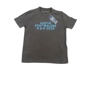 Abercrombie Kids Post Malone Concert T-Shirt Boys Size 5/6 Gray Short Sleeve NEW - Picture 1 of 9