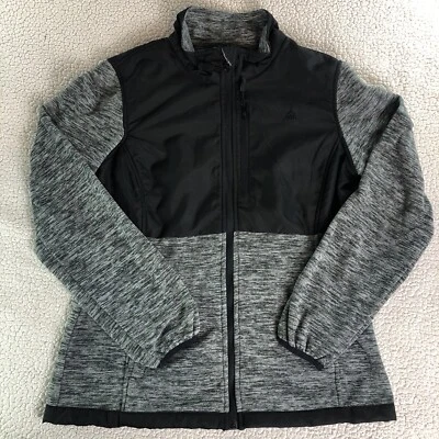 Snozu Platinum Collection Women’s Fleece Lined Black/Gray Large Full Zip Jacket - Image 1 of 4