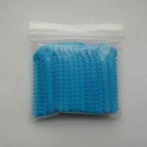 5 paquetes de lazos de ligadura dental bandas de goma elásticas de ortodoncia anillos azul claro - Imagen 1 de 4