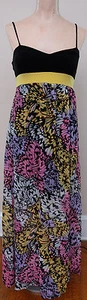 Body Central Women Sundress Empire Waist Long Sheer Lined Spaghetti Strap SZ S - Picture 1 of 1