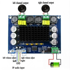 TPA3116D2 Zweikanal Stereo Digital Audio Leistungsverstärker Platine 2*120 W D Klasse - Bild 1 von 3