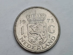 1 Niederländischer Gulden 1973, Münze, Juliana Königin der Niederlande - Bild 1 von 2