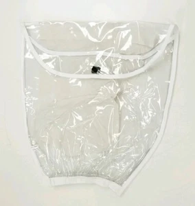 Golf Bag Rain Hood Cover Clear Waterproof Stretch Over Bag Open Top Vinyl 20x20 - Picture 1 of 5
