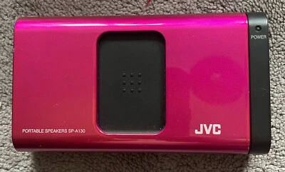 Jvc SP-A130-pn Portable Pink Speaker Travel Speaker Music New Mint - UNUSED - Image 1 of 4