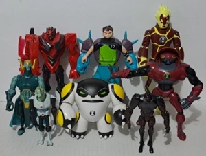 Ben 10 Action Figure Lot Of 9 Various Sizes & Condition - Picture 1 of 21