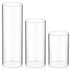 12 Pcs Candle Shade Glass Cylinder Vases Home Shades Accessories