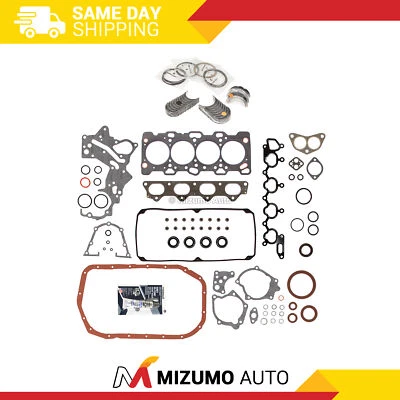 Full Gasket Set Bearings Rings Fit 98-99 Mitsubishi Montero Sport 2.4L SOHC 4G64 - Image 1 of 4