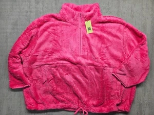 All in Motion Women's Plus Size High Pile Fleece 1/2 Zip Size 4X Light Pink - Picture 1 of 12