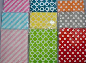 More details for retro paper candy bags stripe diamond polka dot 20 x 5&quot; x 7&quot; wedding party birth