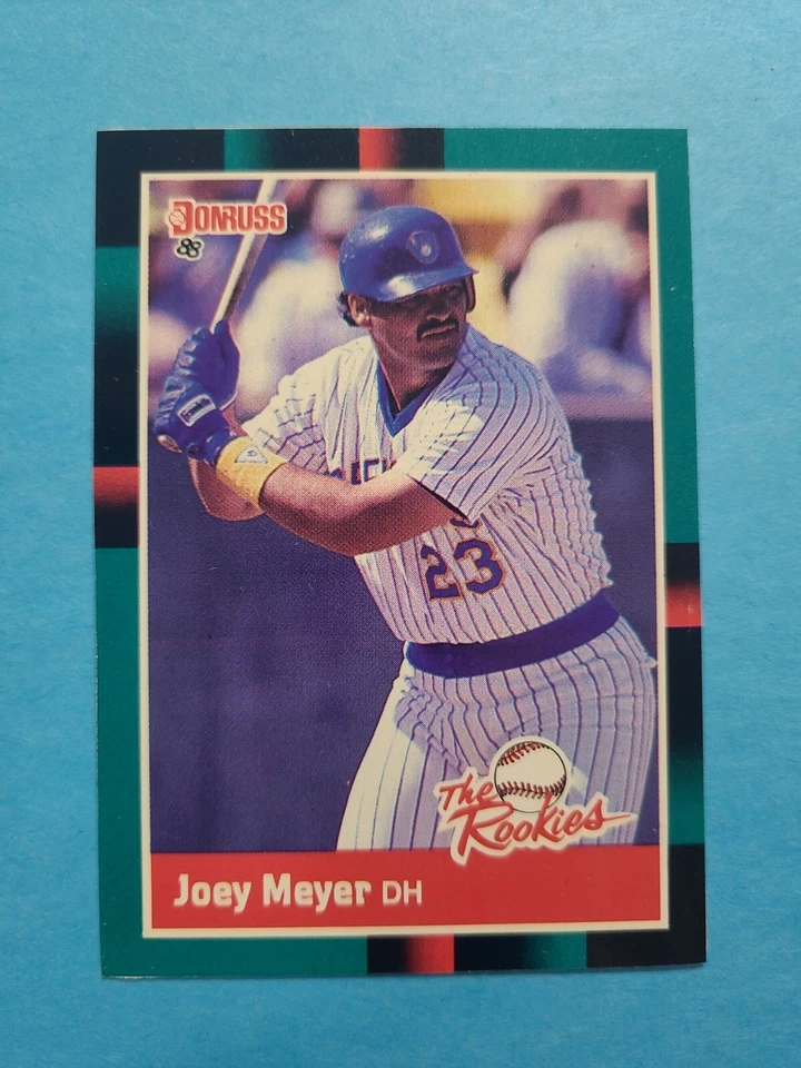 JOEY MEYER 1988 DONRUSS THE ROOKIES BASEBALL CARD # 38 F8054 - Image 1 of 1
