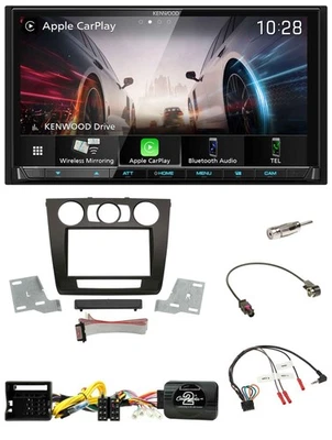 Kenwood Lenkrad 2DIN USB DAB Bluetooth Autoradio für BMW 1er man. Klima E87/E88/ - Bild 1 von 4