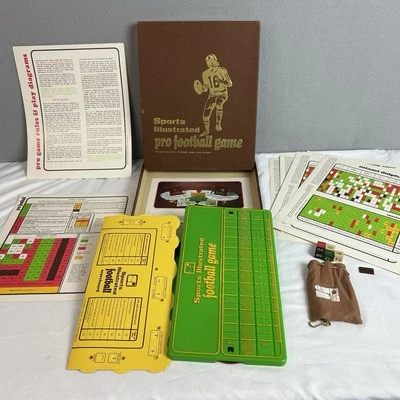 Juego de fútbol profesional Sports Illustrated 1971 vintage *piezas* gráficos de dados ETC Foto 1 de 4