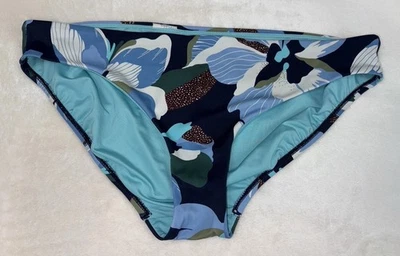 ATHLETA Mujer Talla Grande Limpio Floral Bikini Natación Parte Inferior Héroe Flor Azul Foto 1 de 4