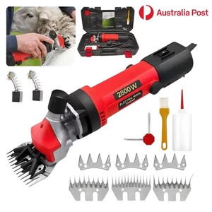Electric Sheep Shearing Clippers Grooming Trimming Pet Goat Wool Livestock AU - Foto 1 di 21
