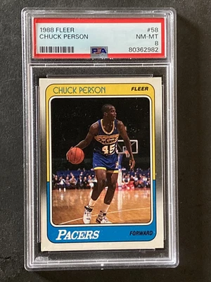 1988 Fleer #59 Chuck Person PSA 8 - Image 1 of 2