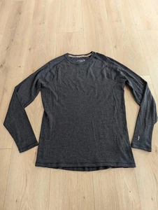 Smartwool Top Mens M Merino Wool 250 Base Layer Crew Neck Thermal Sweater Gray - Picture 1 of 7