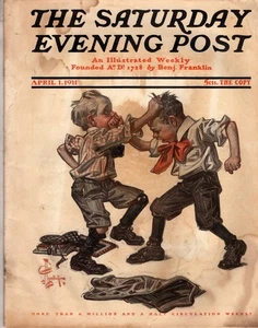 1911 Saturday Evening Post April 1 - J C Leyendecker; House that Jack Built - Picture 1 of 1