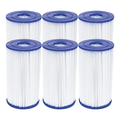 Filterkartusche Poolpflege 6er Sparset Flowclear Gr. VI 14,2 x 25,4 cm - Bild 1 von 2