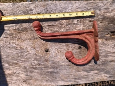 Antique Cast Iron Hat / Coat Hook, or for Barn / Tack Room, Saddle, Harness 9” - Image 1 of 4