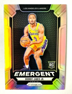 2024-25 Panini Prizm Bronny James PLATEADO Prizm RC #8 ¡Novato Emergente de los Lakers! - Imagen 1 de 3