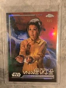 Morgan Elsbeth Aurebesh RED /5 - 2024 Topps STAR WARS Chrome - Picture 1 of 2