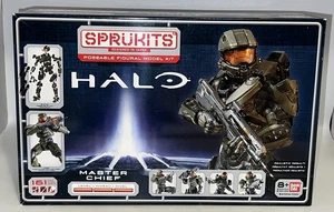 Bandai Sprukits Halo Master Chief Posable Kit Nivel 3 - Caja Abierta Bolsas Selladas - Imagen 1 de 8