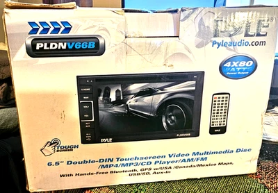 Pyle PLDNV66B 6.5" Touchscreen Video Multimedia Disc/CD Player  New In Box - Image 1 of 4