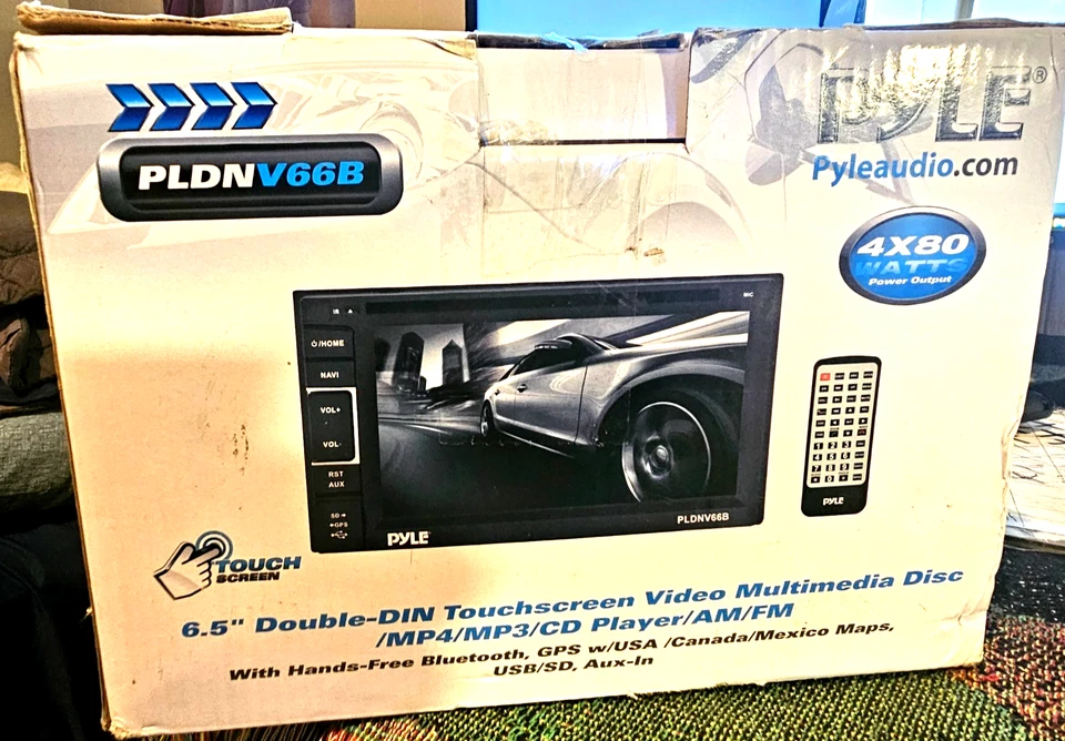 Pyle PLDNV66B 6.5" Touchscreen Video Multimedia Disc/CD Player  New In Box - Image 1 of 4