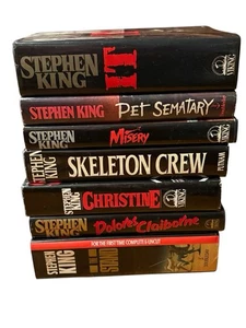 Stephen King Hardcover Books x 7 Vintage with Dust Jackets Christine It Misery - Imagen 1 de 24