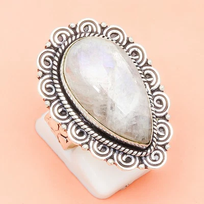 Moonstone Gemstone Handmade Silver Jewelry  "9" - Изображение 1 из 4