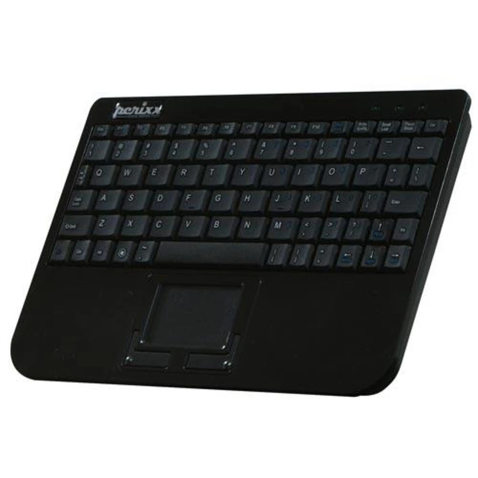 PERIXX  Mini USB Tastatur 1,8m mit Touchpad Klavierlack - Bild 1 von 1