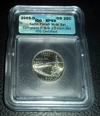 ICG 2005-D 25c OR Satin Finish Mint Set - Image 1 of 2